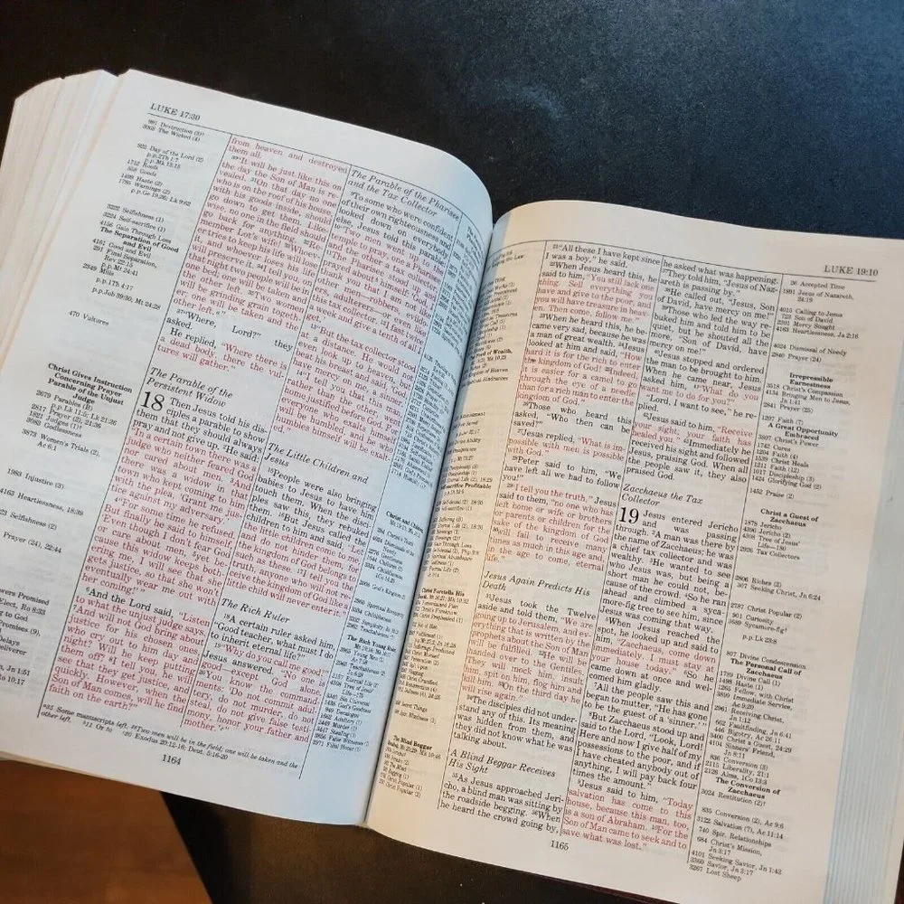 Thompson Chain Reference Bible NIV Red Letter Edition Kirkbride Hardcover 1990 - Picture 7 of 12